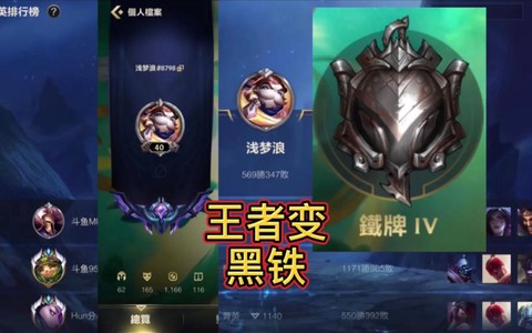 英雄联盟黑铁是什么段位